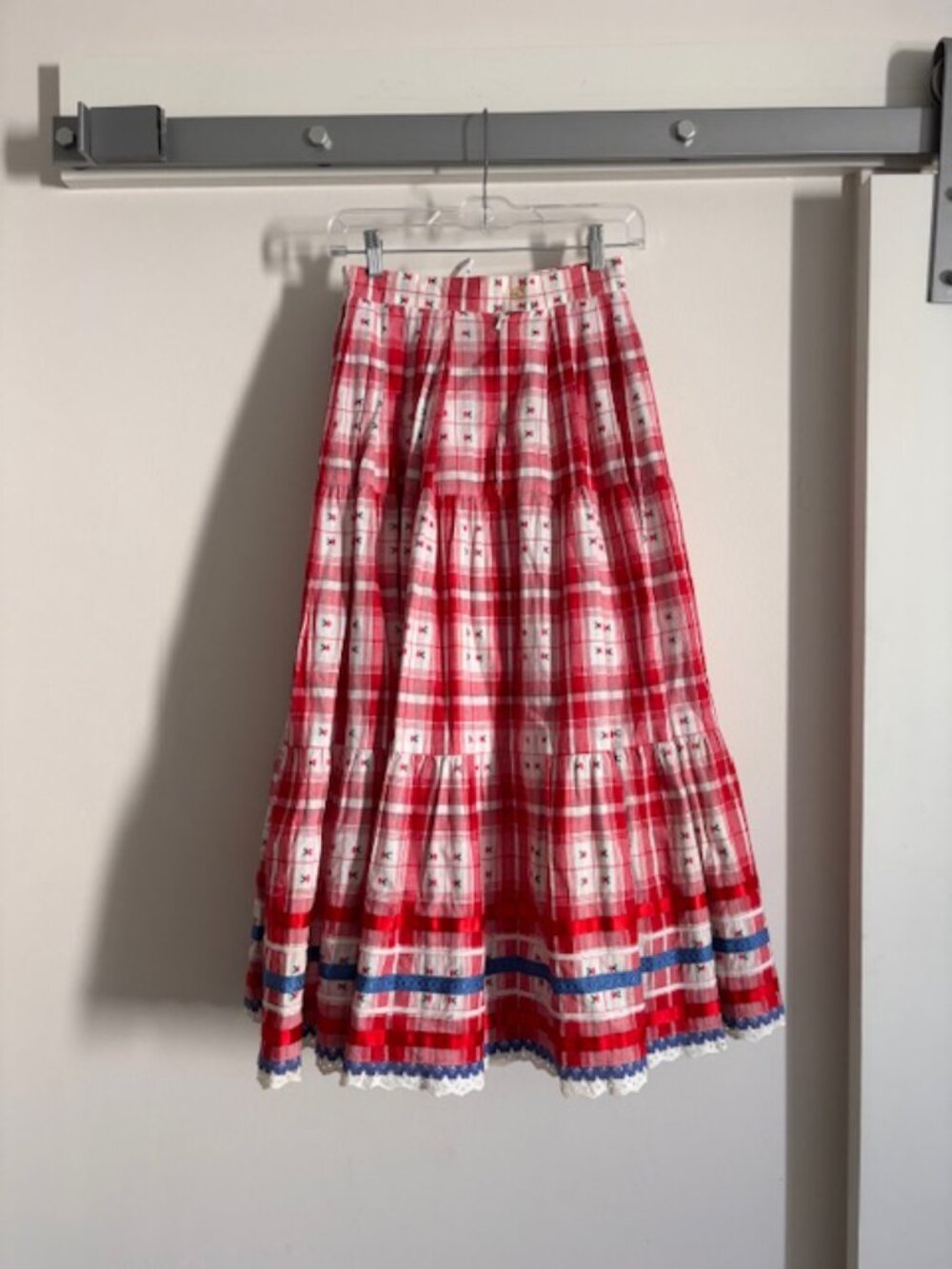 Vintage western a-line plaid skirt - size 4 - Picture 2 of 6